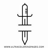 Dagger Coloring Pages For Kids  Free To Print sketch template
