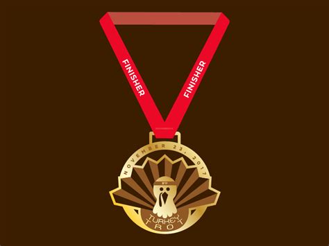 Turkey Trot Medal by Drew Elrick on Dribbble