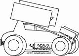 Printable Sprint Car Coloring Pages sketch template