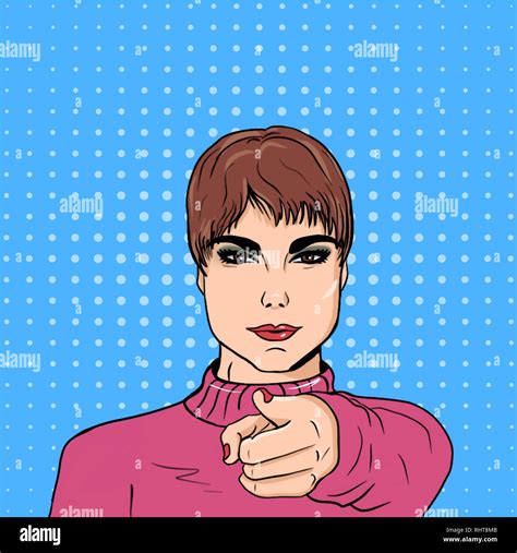 Girl pointing at word hi-res stock photography and images - Alamy