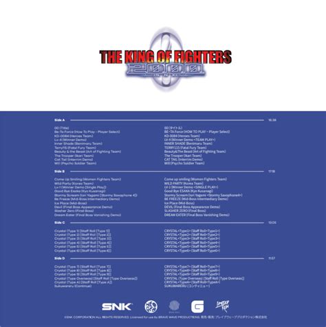 THE KING OF FIGHTERS 2000 - Vinyl Soundtrack (Signed) – Limited Run Games