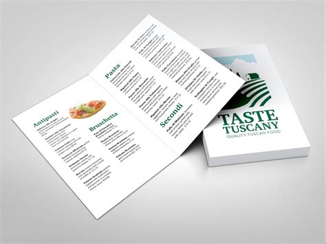 Taste Tuscany (Menu) by Mario Ronci on Dribbble