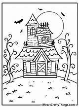 15 Haunted House Coloring Pages 100% Free PDF Printables sketch template