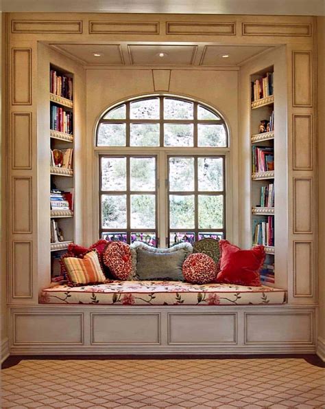 36 Fabulous home libraries showcasing window seats Home Library Rooms, Home Library Design, Home ...