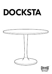 Manual IKEA DOCKSTA Dining Table