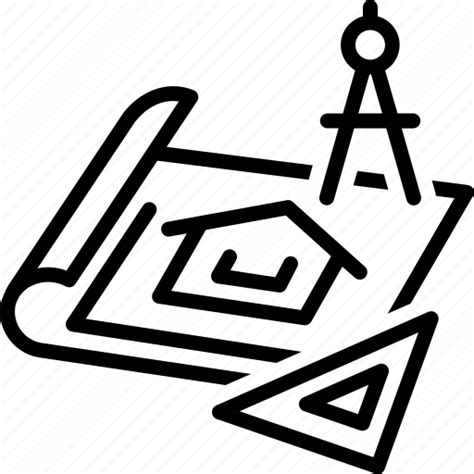 Architect, architecture, blueprints, design, renovation icon - Download on Iconfinder