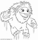 Abominable Snowman Coloring Pages  Nation sketch template