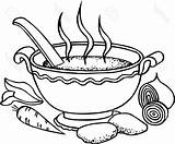 Pot Soup Clipart Cooking Kettle Stew Stone Cauldron Colouring Clip  sketch template