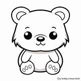 Bear Face Coloring Pages  Free & Printable sketch template
