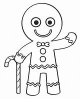 Printable Gingerbread Man Coloring Pages sketch template