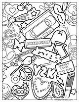 20 Y2K Coloring Pages Free PDF Printables  Cute coloring sketch template