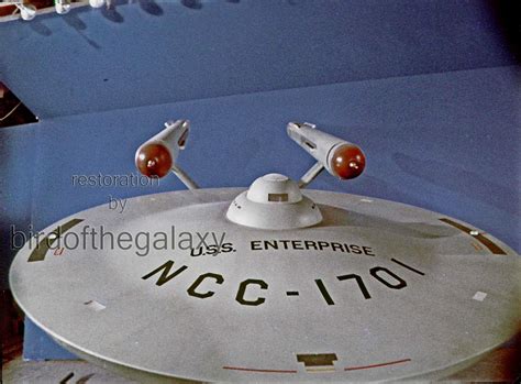 Close Shot of Enterprise Model in Studio With Saucer Detail | Star trek ...