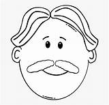Funny Mustache Coloring Pages Sketch Page sketch template