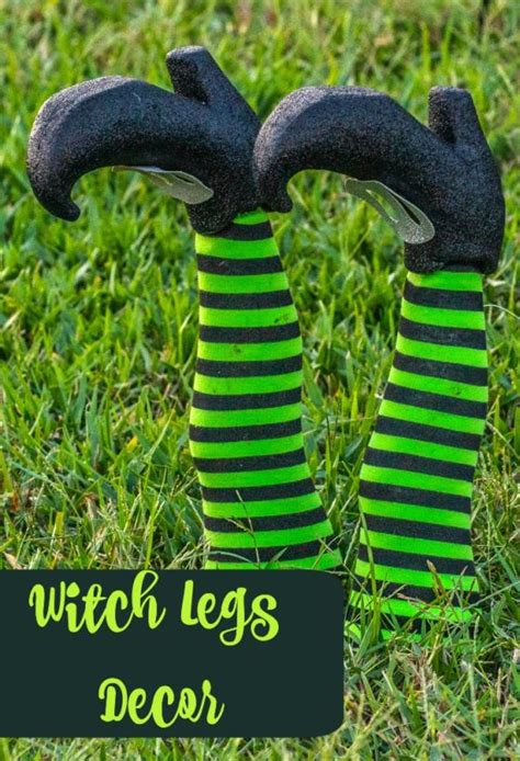 Witch Legs Decor DIY - Halloween Decorations with Witches Feet