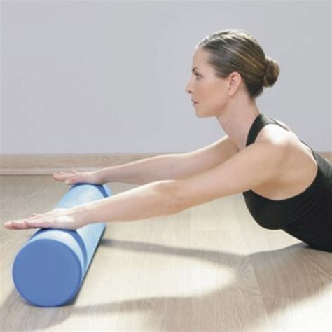 Yoga Gym Pilates Soft Foam Roller Floor Exercise Fitness Trigger 45x14 ...