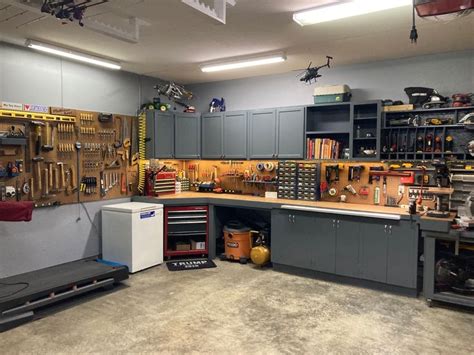 Woodworking Tool Storage and Bench | Garage workshop layout, Garage ...