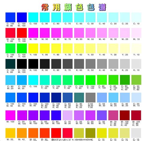 常用颜色色谱,矢量图库-图行天下图库