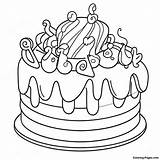 Rainbow Sprinkles Cake Coloring Page  Pagescom sketch template