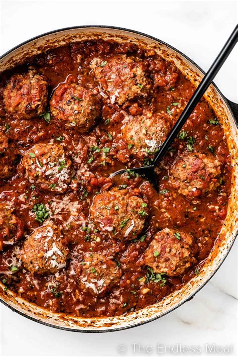 Meatballs in Tomato Sauce - The Endless Meal®