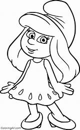 Smurfette Coloring Pages Bring The Beloved Smurf To Life sketch template