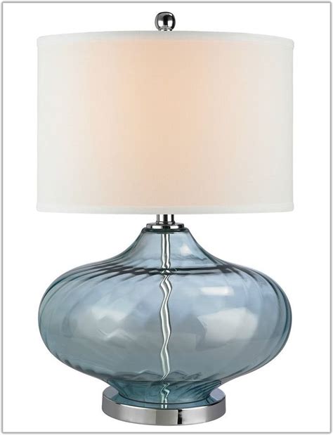 Blue Sea Glass Table Lamp - Lamps : Home Decorating Ideas #DGkbaEpwpd