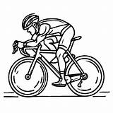 Road Cyclist Coloring Page » Turkau sketch template