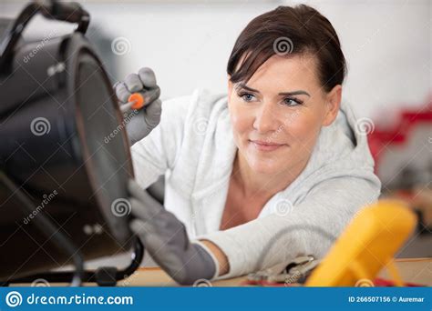 Computer Power Supply on Hand Hold Stock Photo - Image of repair, black ...