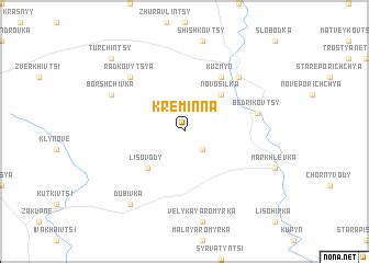 Kreminna (Ukraine) map - nona.net