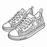 Premium AI Image  Slingbacks Doodle Hand Drawn Flat coloring Book sketch template