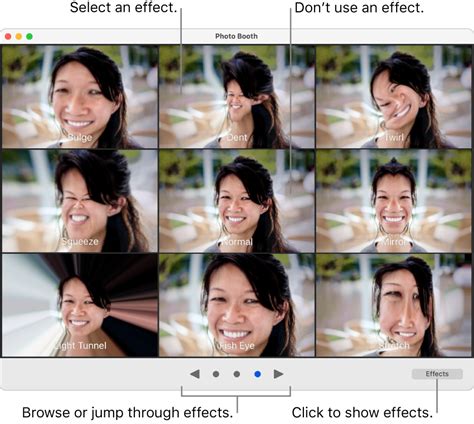 Apply an effect in Photo Booth on Mac - Apple Support