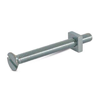 Gutter Bolt & Nut M6 x 40mm Zinc Plated (20 Pack)