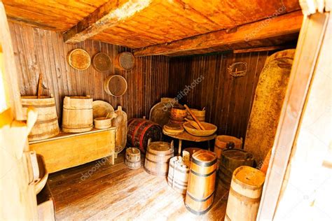 Wooden interior of an old house Stock Photo by ©VladimirNenezic 75885125