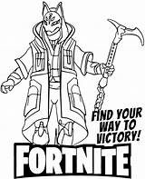 Printable Fortnite Colouring Pages sketch template