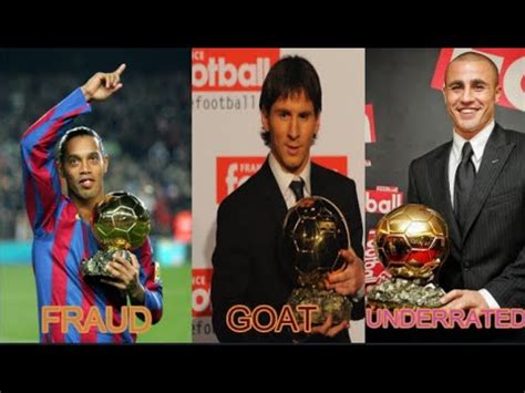 Ranking the Ballon d'or winners from the 2000s - YouTube