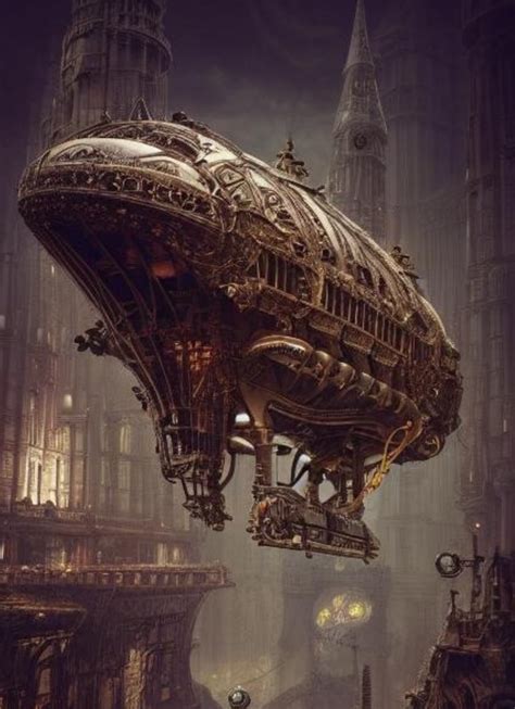 Artist Resource Steampunk Airship 2 - Osiris | DriveThruRPG.com