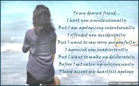 I am sorry poems for friends – WishesMessages.com