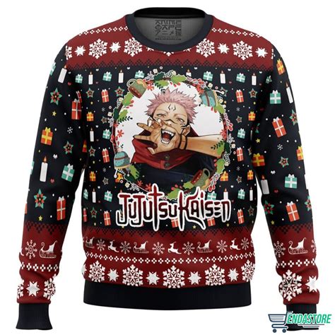 Sukuna Christmas Jujutsu Kaisen Christmas Sweater - Endastore.com