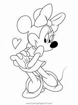 Mickey Minnie Coloring Page For Kids  Free Mouse Printable sketch template