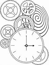 Free Clock Coloring Pages Printable PDF  Coloringfoldercom sketch template