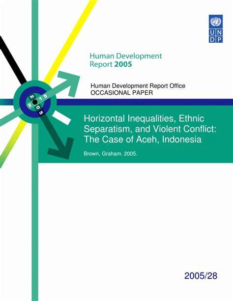 (PDF) Horizontal Inequalities, Ethnic Separatism, and Violent Conflict: The Case of Aceh, Indonesia