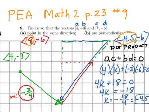 Parallel and perpendicular vectors | Math, Precalculus, Vectors | ShowMe