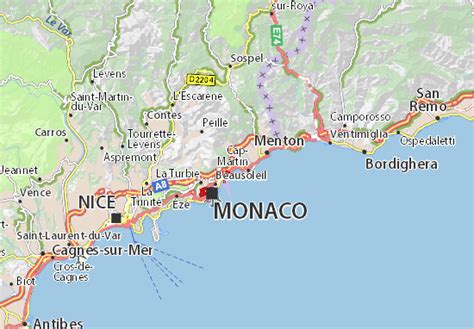 MICHELIN Roquebrune map - ViaMichelin