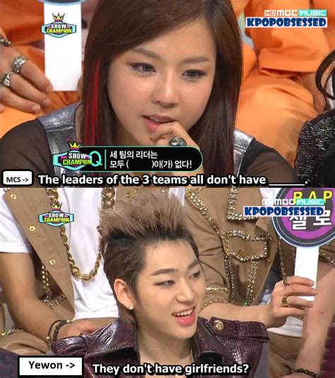 on Twitter: "ZICO's face when Yewon say ''they don't have girlfriends'' :') [cr trans ...