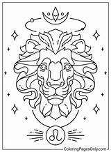 20  Leo Zodiac Sign Coloring Pages Free Printable PDF JPG PNG sketch template