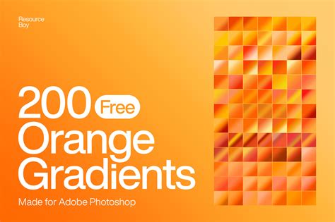 Free Orange Photoshop Gradients (200 Gradients) - Resource Boy