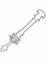 Sword coloring Pages sketch template