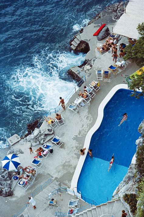 Pool On Amalfi Coast by Slim Aarons