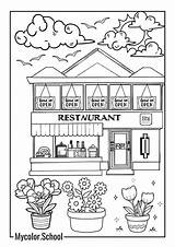 7 Restaurant Coloring Pages  Free Printables sketch template