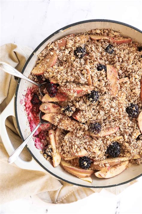 Healthy Apple and Blackberry Crumble (Gluten Free) - Real Simple Good