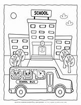 School Bus Coloring Pages Printable Sketch Page sketch template